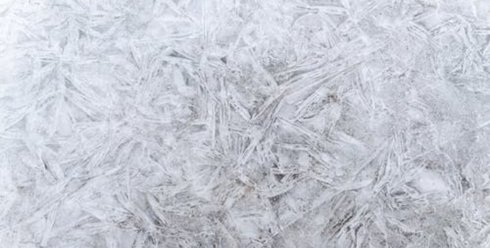 closeup shot of frost